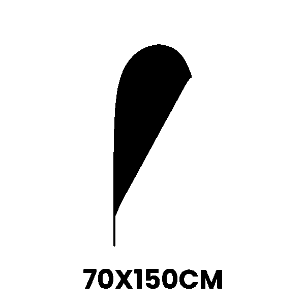 bandera en gota 70x150cm